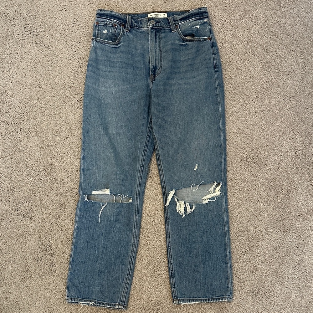 Abercrombie & Fitch Ankle Straight Denim Jeans